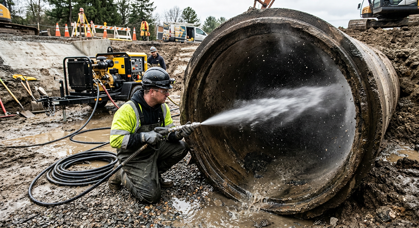 Débouchage de canalisation par hydrocurage à Meudon dans les Hauts-de-Seine