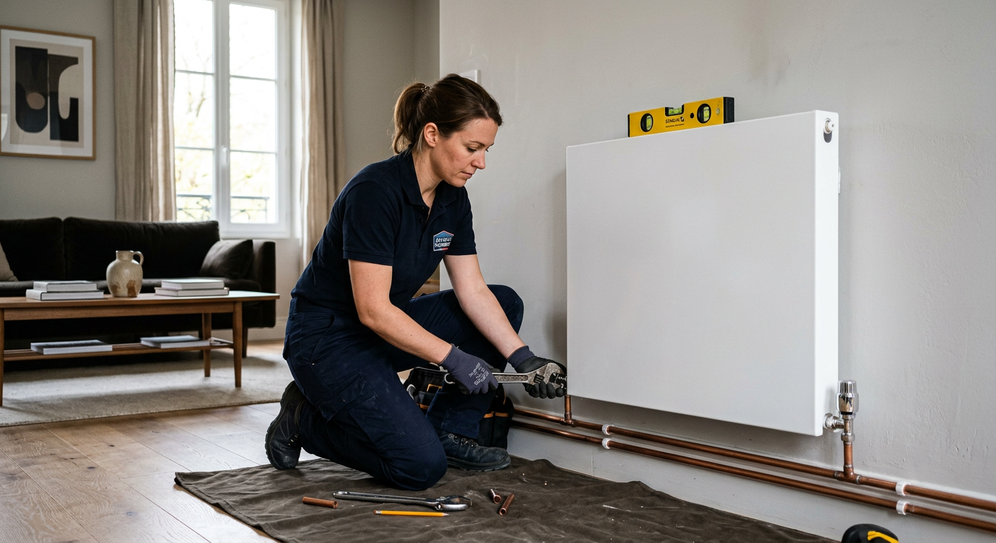 Pose de radiateur et robinet thermostatique à Meudon 92