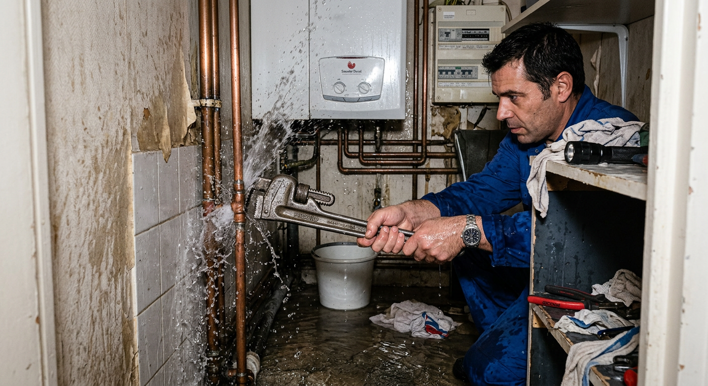 Réparation urgente fuite d'eau sur canalisation cuivre à Meudon